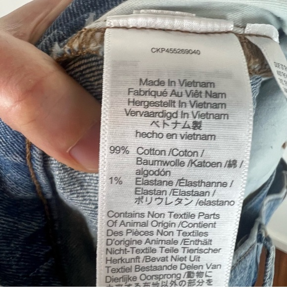 Madewell The Perfect Vintage Fringe Raw Hem Jeans Size 32 - Picture 7 of 8